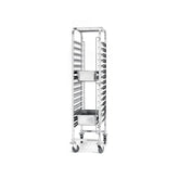 Carucior debarasare tavi, capacitate 15 tavi x GN 1/1(530x325mm), inox, 615x450x(H)1695 mm,